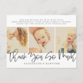 Taufe Modernes Foto Postkarte (Vorderseite)