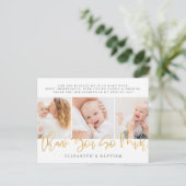 Taufe Modernes Foto Postkarte (Stehend Vorderseite)