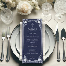 Taufe Navy Blue Vintag Elegant Boy Christening