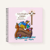 Taufe Noahs Arktochter Personalisiert Notizblock (Vorderseite)