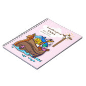 Taufe Noahs Arktochter Personalisiert Notizblock (Linke Seite)