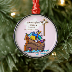 Taufe Noahs Arktochter Personalisiert Ornament Aus Metall