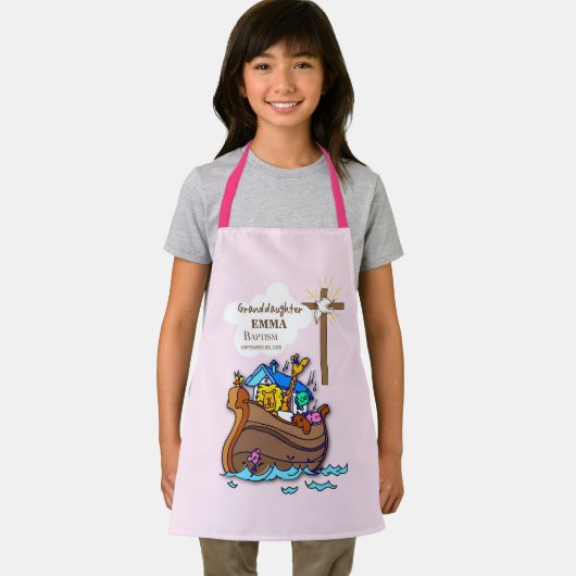Taufe Noahs Arktochter Personalisiert Schürze (Insitu)