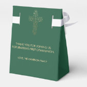 Taufe oder Gemeinschaftsfavorisierungsbox; Danke,  Geschenkschachtel (Rückseite)