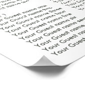 Taufe oder Weihnachtsfeier für Lilac und Silver Fl Poster (Ecke)