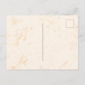 Taufe Pampas Gras Rose Gold Rosa Marmor Einladungspostkarte (Rückseite)