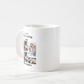 Taufe Personalisiert 4 FotoCollage Kaffeetasse (Vorderseite Links)