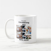 Taufe Personalisiert 4 FotoCollage Kaffeetasse (Links)