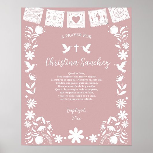 Taufe Pink Cielito Lindo ( Poster (Vorne)