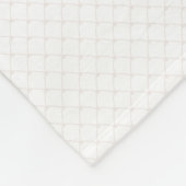 Taufe-Quergoldkruzifix-Filetarbeit Fleecedecke (Ecke)