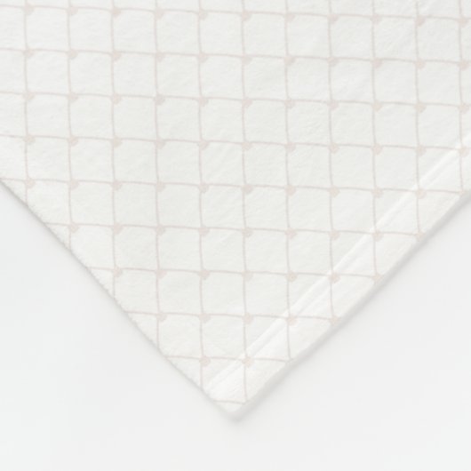 Taufe-Quergoldkruzifix-Filetarbeit Fleecedecke (Ecke)