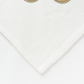 Taufe-Quergoldkruzifix-Rahmen Fleecedecke (Ecke)