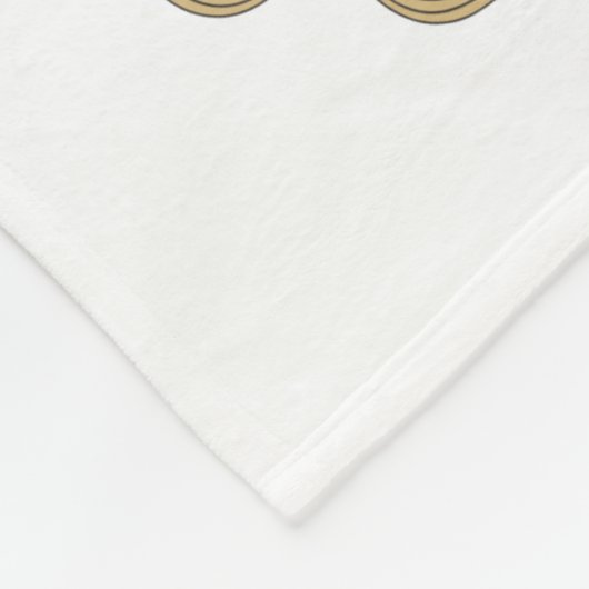 Taufe-Quergoldkruzifix-Rahmen Fleecedecke (Ecke)