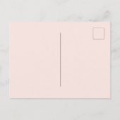 Taufe Rosa Blütenblume Schmetterling Einladungspostkarte (Rückseite)