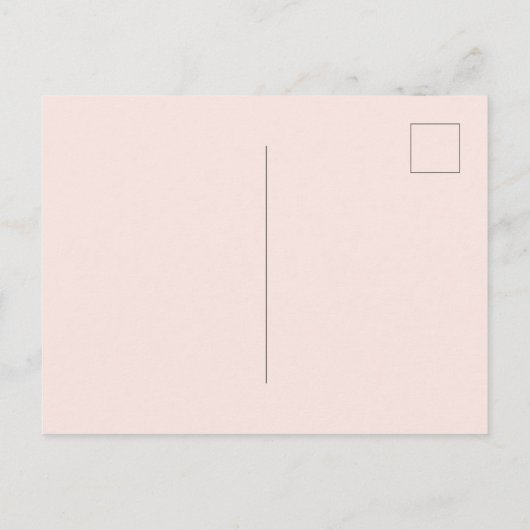 Taufe Rosa Blütenblume Schmetterling Einladungspostkarte (Rückseite)