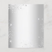 Taufe Rosa Blütenblüte Eukalyptus Einladung (Rückseite)