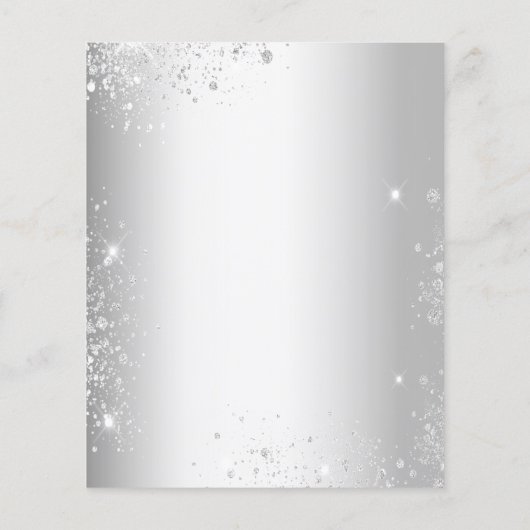 Taufe Rosa Blütenblüte Eukalyptus Einladung (Rückseite)