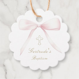 Taufe Rosa Bogen Mädchen bevorzugen Tags Geschenkanhänger