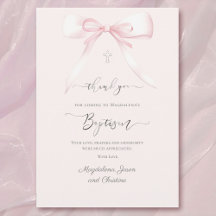 Taufe rosa Bogen vielen Dank für Ihr Kommen