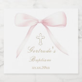 Taufe Rosa Bugbaby Schaumweinetikett (Einzelnes Label)