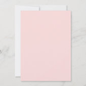 Taufe - rosa Damast Einladung (Rückseite)