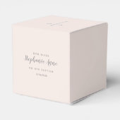 Taufe Rosary auf Rosa Geschenkschachtel (Rückseite)