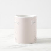 Taufe Rosary auf Rosa Kaffeetasse (Mittel)