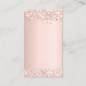 Taufe Rose Visitenkarte (Rückseite)