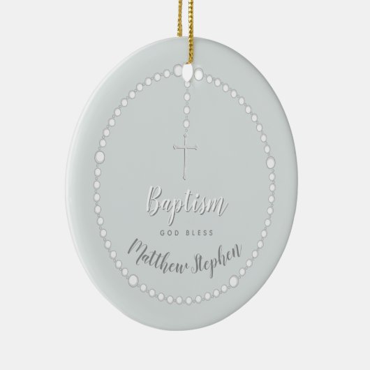 Taufe-Rosenbeet auf pulverisiertem Blau Keramikornament (Rechts)