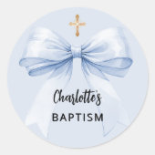 Taufe Runder Aufkleber (Vorderseite)
