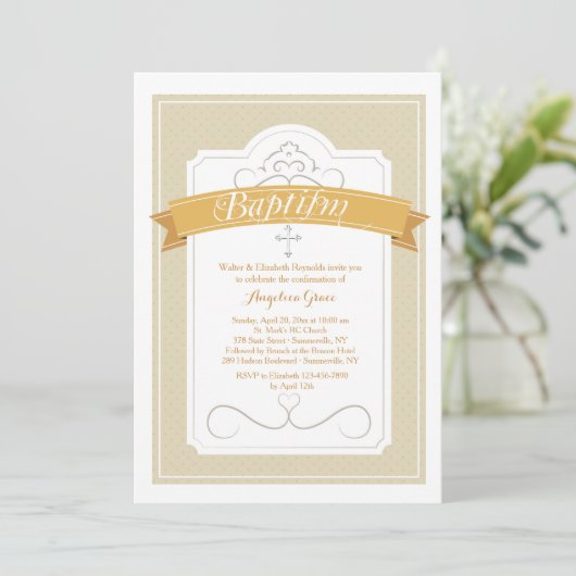 Taufe Segen Einladung (Stehend Vorderseite)