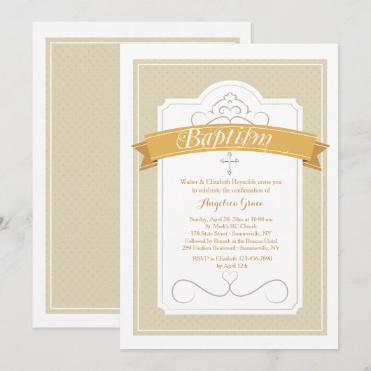 Taufe Segen Einladung (Vorne/Hinten)