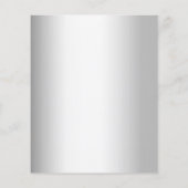 Taufe Silber Eukalyptus Grüne Einladung Flyer (Hinten)