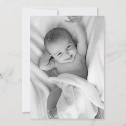 Taufe Spanische Sprache Navy Skript Mi Bautizo Einladung (Rückseite)