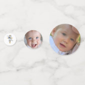 Taufe staubige Blüten Konfetti (Vorderseiten)