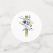 Taufe staubige Blüten Konfetti (Klein Vorderseite)