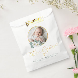 Taufe Tasche mit Dankeschön Nachricht Geschenktütchen