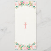 Taufe-Taufblumenmenü Menükarte (Rückseite)