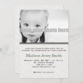 Taufe/Taufe/Dedication-Foto Einladung (Vorne/Hinten)