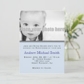 Taufe/Taufe/Dedication-Foto Einladung (Stehend Vorderseite)