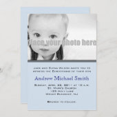 Taufe/Taufe/Dedication-Foto Einladung (Vorne/Hinten)