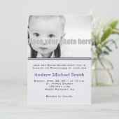 Taufe/Taufe/Dedication-Foto Einladung (Stehend Vorderseite)