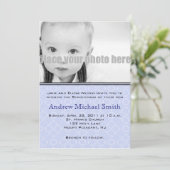 Taufe/Taufe/Dedication-Foto Einladung (Stehend Vorderseite)