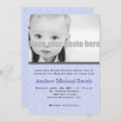 Taufe/Taufe/Dedication-Foto Einladung (Vorne/Hinten)