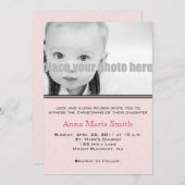 Taufe/Taufe/Dedication-Foto Einladung (Vorne/Hinten)