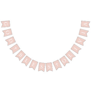 Taufe Taufen Dusty Pink White Cross Girl Taufe Tas Wimpelkette