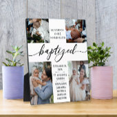 Taufe taufende FotoCollage Keepake Fotoplatte