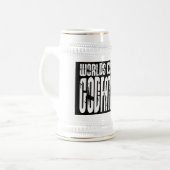 Taufe-Taufgeschenk-Weltcoolster Pate Bierglas (Vorderseite Links)