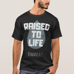 Taufe Tshirt Erwachsene Christliche Verse aufgezog