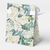 Taufe und Christentum Weiße Blume Eukalyptus Geschenkschachtel (Rückseite)